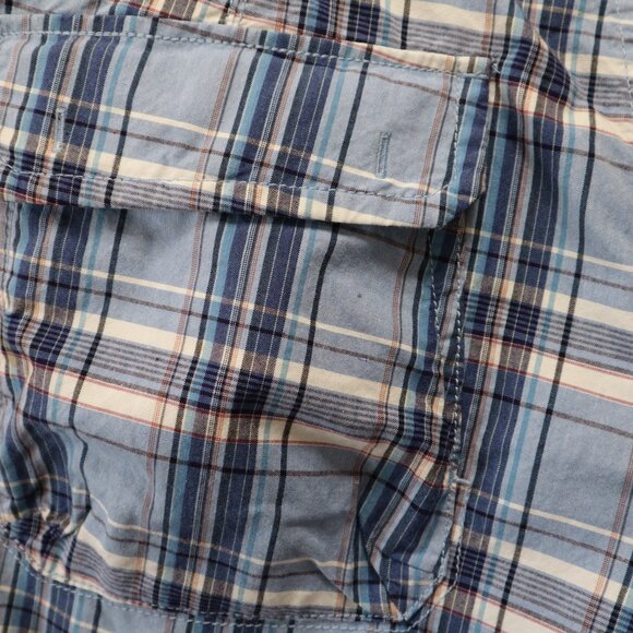 NWT Hugo Boss Orange Blue Plaids Men's Sweat Shorts Beach Athletic Size US 34R - Picture 10 of 13